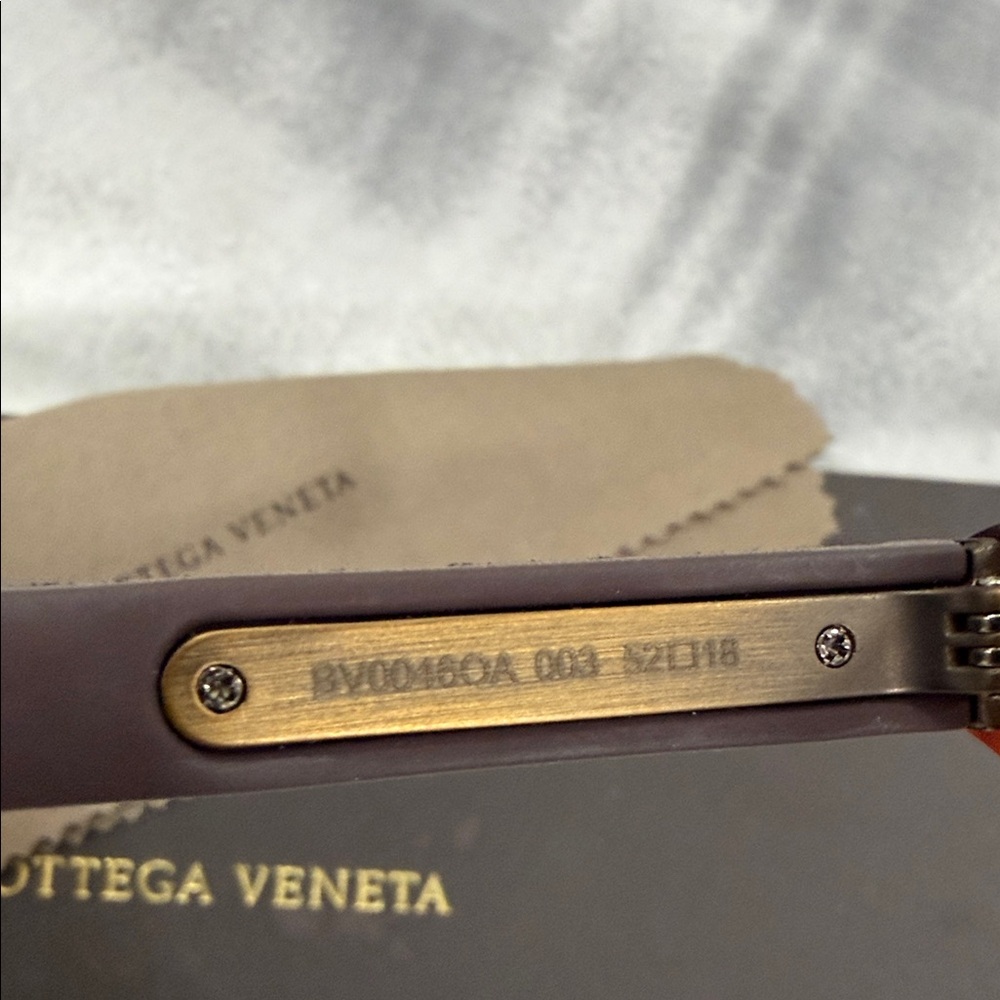 Bottega Veneta Brown Tortoise Shell Eyewear - Picture 6 of 8